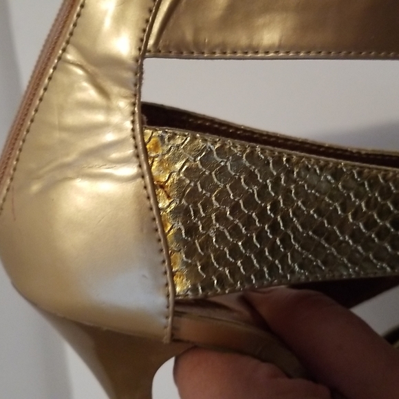Promise Gold Women's Heels Size 7 - Picture 8 of 11
